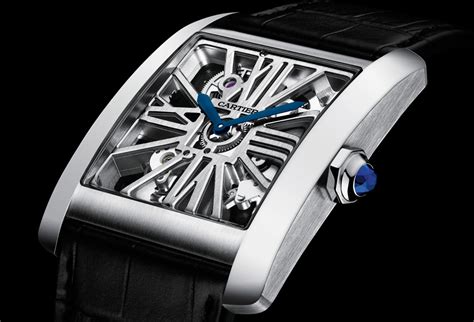 cartier skeleton tank